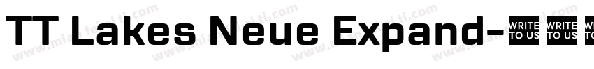 TT Lakes Neue Expand字体转换